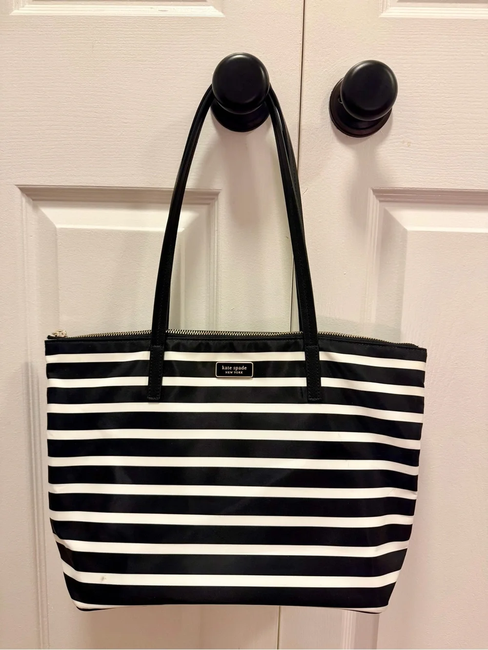 Kate Spade Hayden Sailing Stripe Nylon Tote Bag